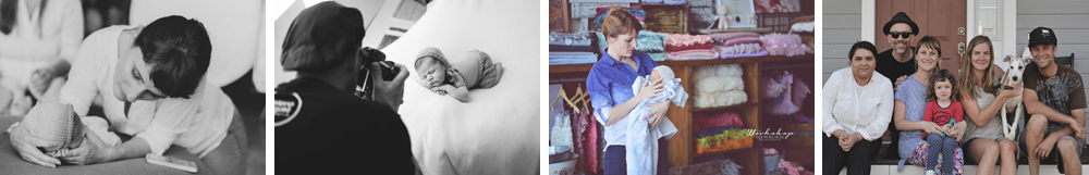 melero rodriguez fotografiando a bebes en estudio y junto a Brittany Woodall